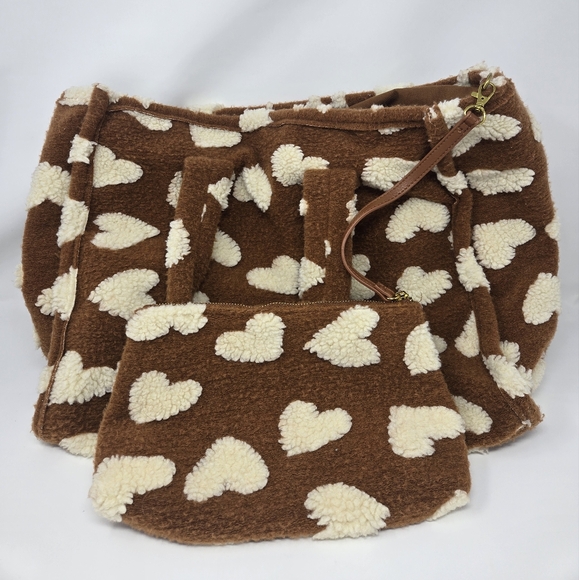 Anthropologie Faux Fur Tote - Picture 3 of 8